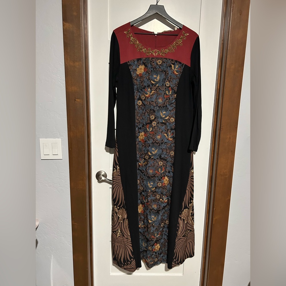 Soft Surroundings Icon Sultana Sequin Embellished Maxi Dress Size Large - Picture 2 of 12